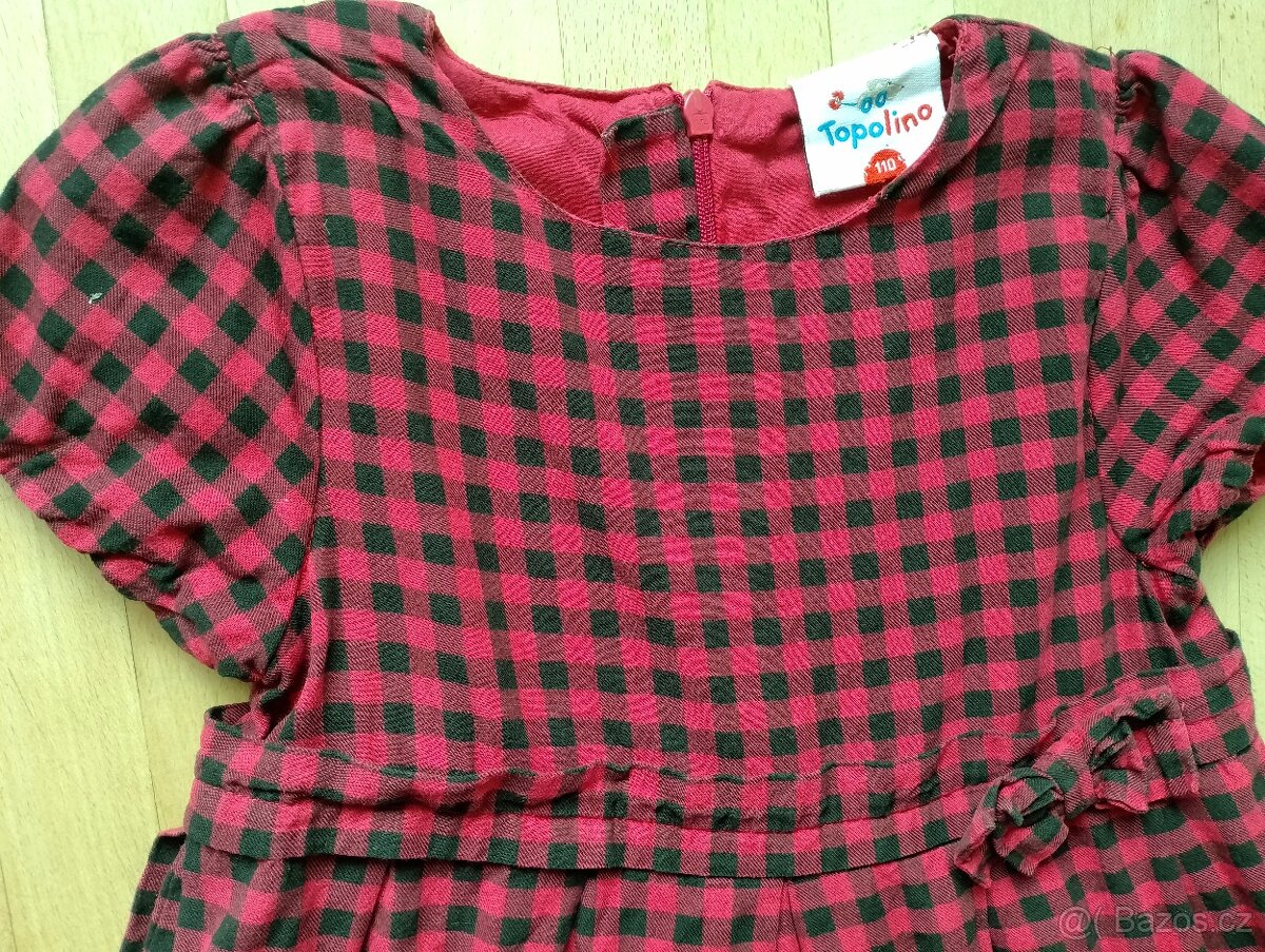 Šaty s kostkou vel. 110 - 2