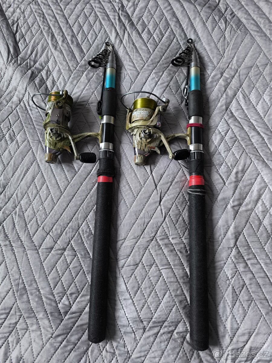 Rybářské pruty s navijáky na kapry - 2