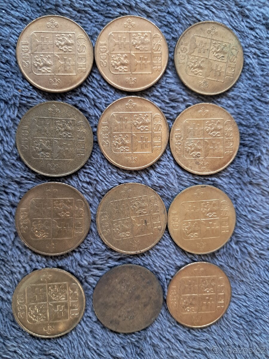 1 Koruna ČSFR 1991 - 1992 - 2