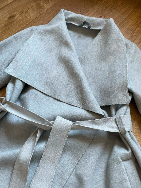 Šedý kabát, vel. M-L - 2