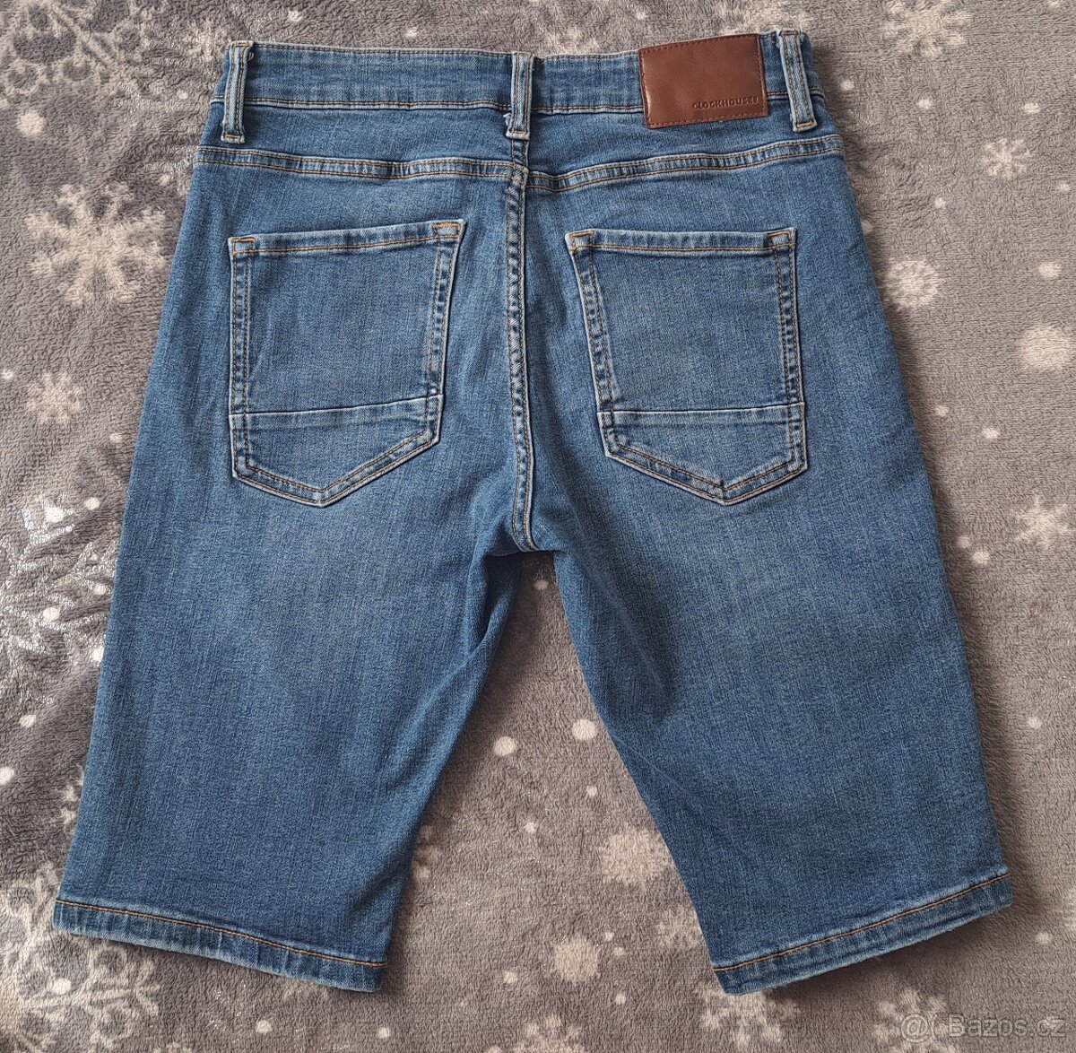 Prodám džínové kraťasy/bermudy, 2ks, vel.158 zn. C&A - 2