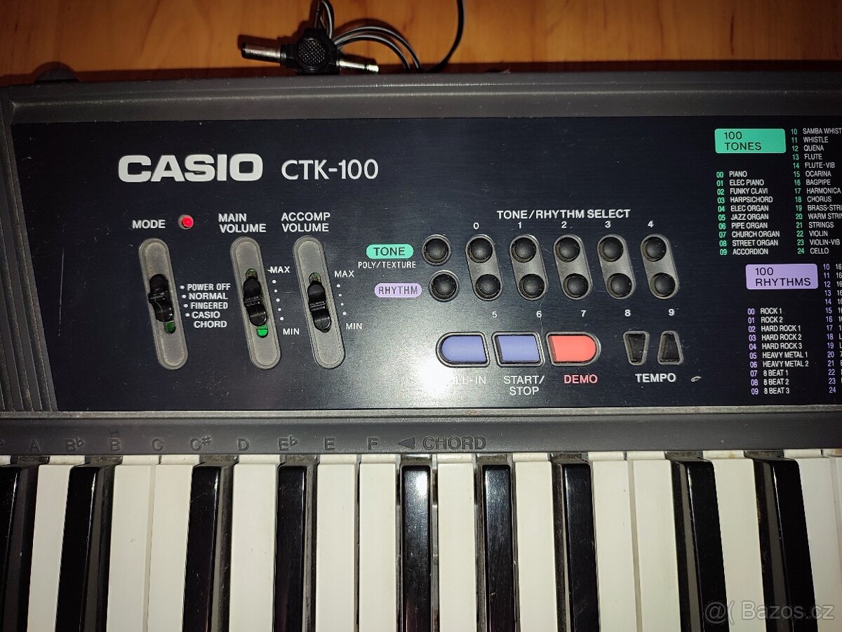 Klávesy Casio CTK 100 - 2