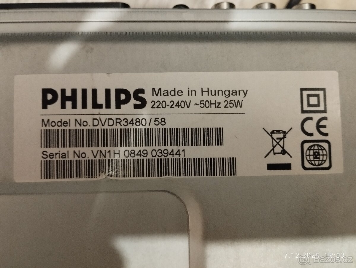 DVD rekordér / přehrávač Philips DVDR3480 / 58 - 2