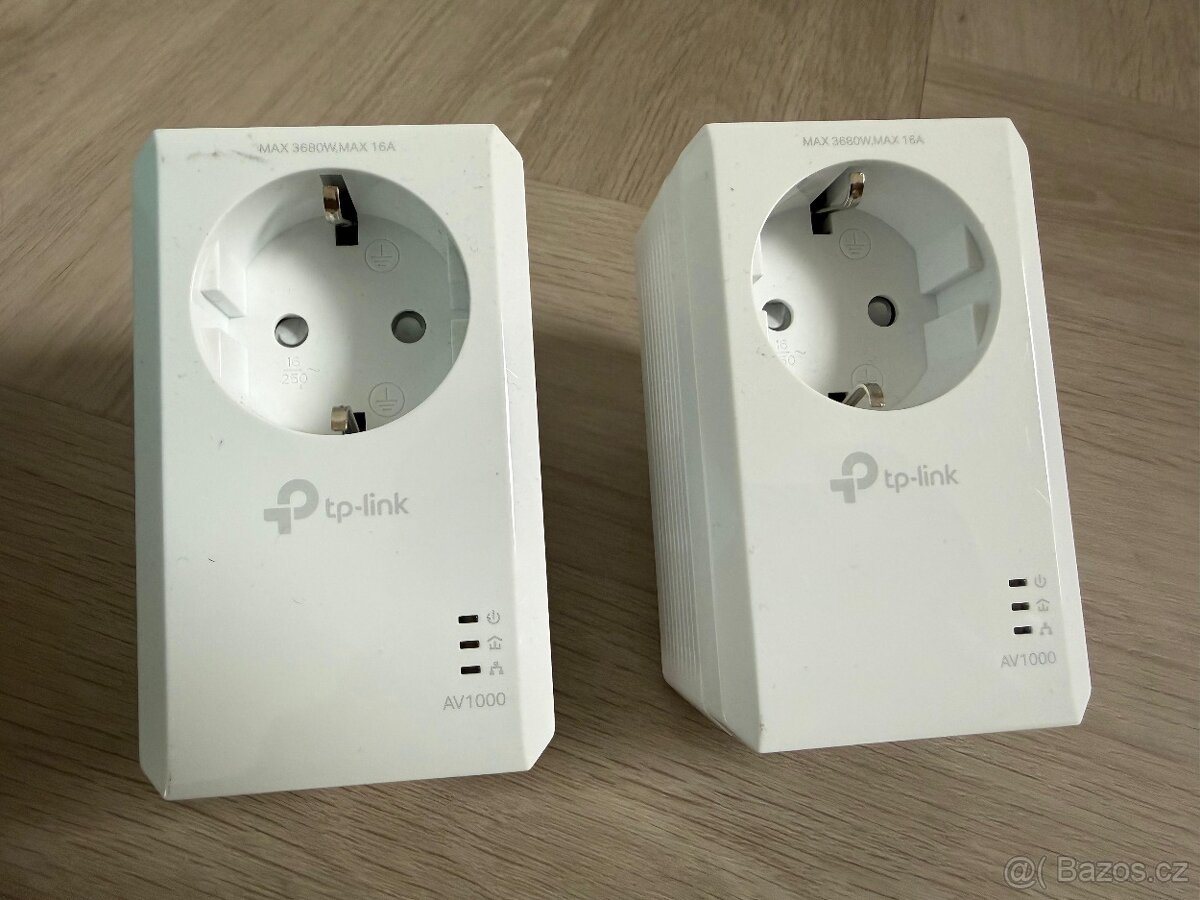 Set 4ks tp-link Powerline 1000 Mbp/s + 600 Mbp/s - 2