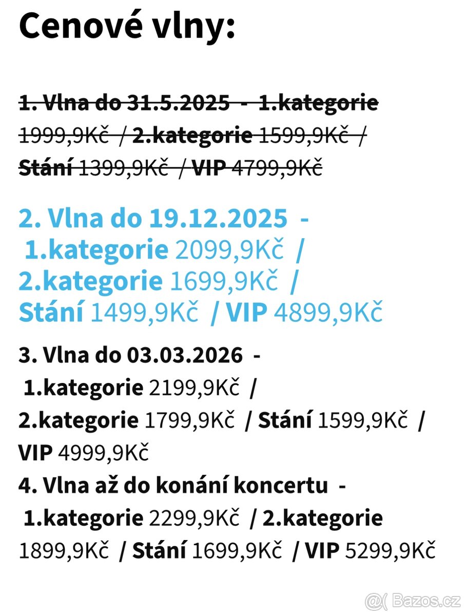 4 vstup. Mega KISS Party Ostrava Aréna (1ks/1500Kč) - 2