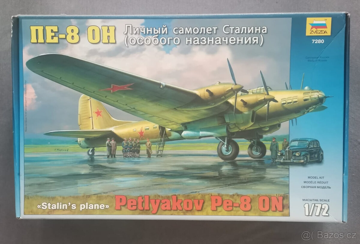 Petlyakov Pe-8 ON "Stalinovo Letadlo" | Zvezda 7280 | 1:72 - 2