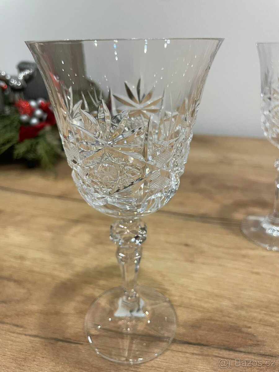 Broušené skleničky – sada 4 ks - 2