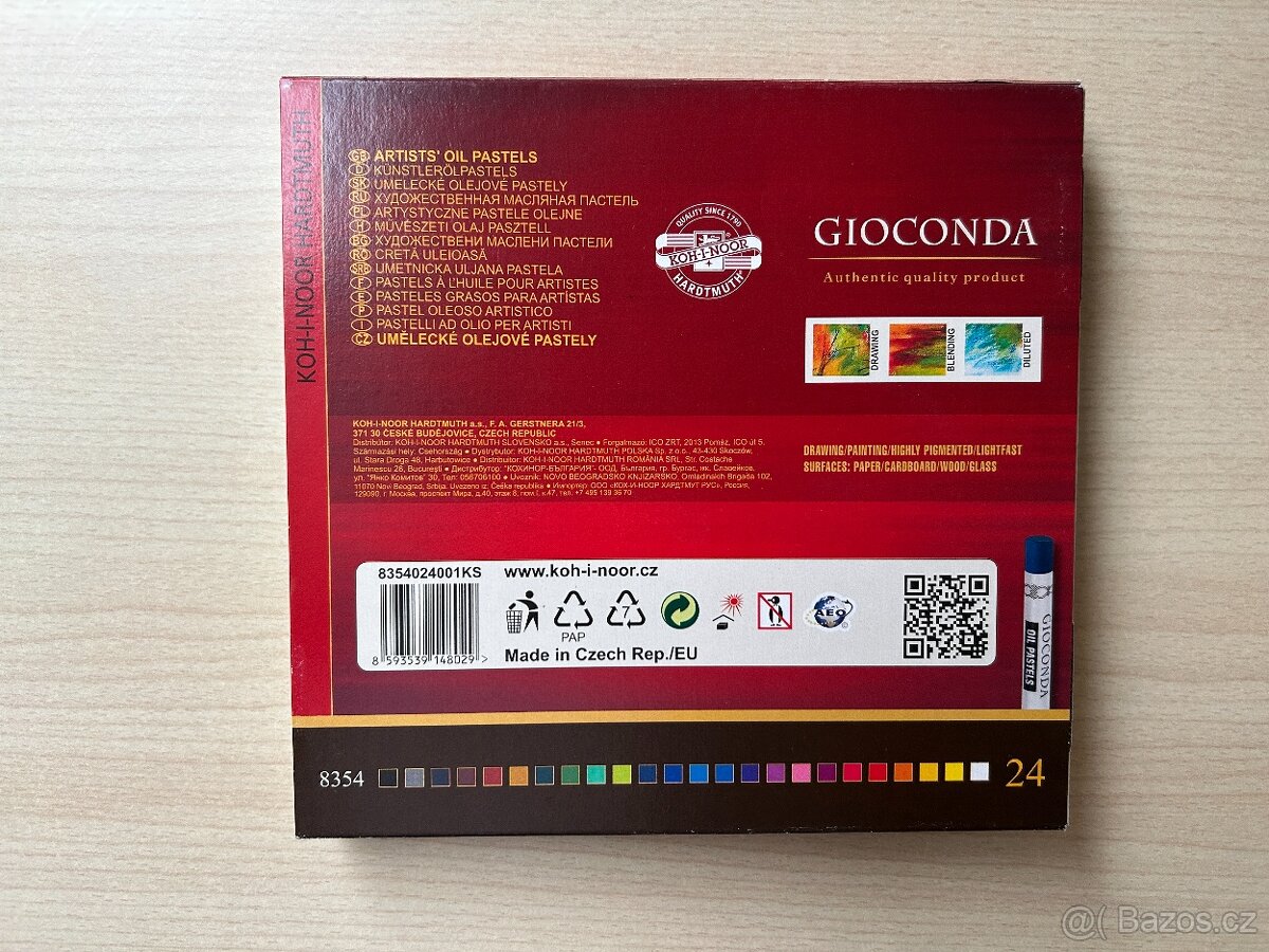 Olejové pastely Koh-i-noor GIOCONDA 24ks - 2