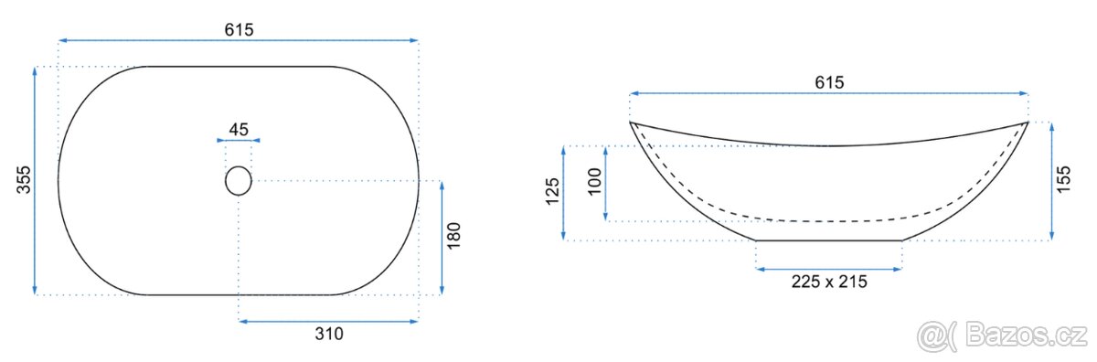 Umyvadlo na desku - 2