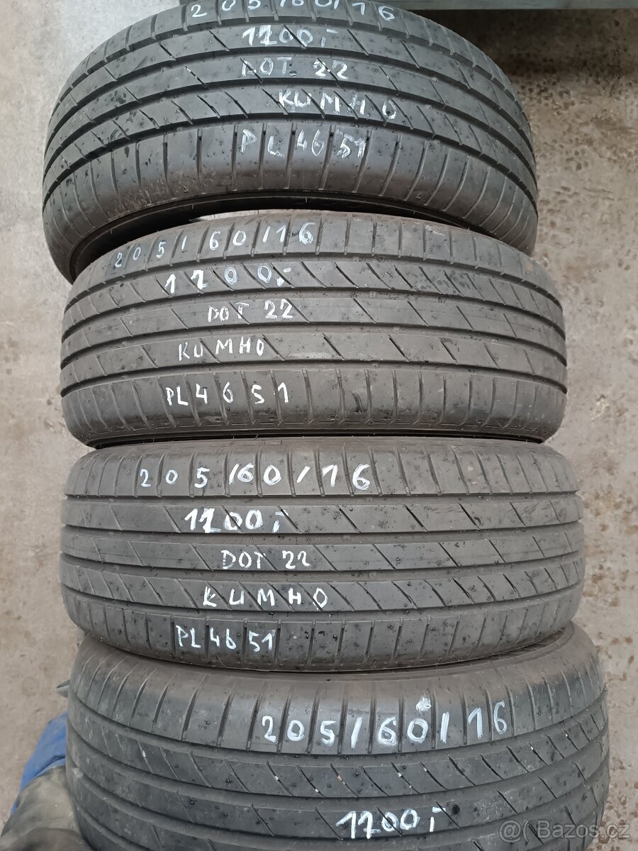 205/60/16 letní 6 kusů - 2
