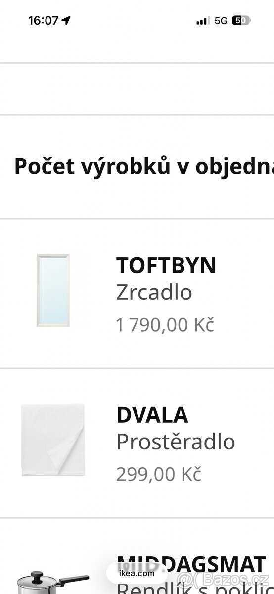Zrcadlo IKEA TOFTBYN - 2