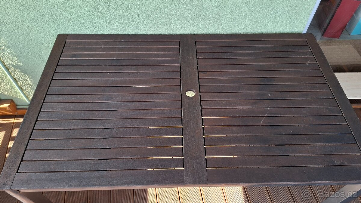 Zahradní stůl dřevo/hliník - 2