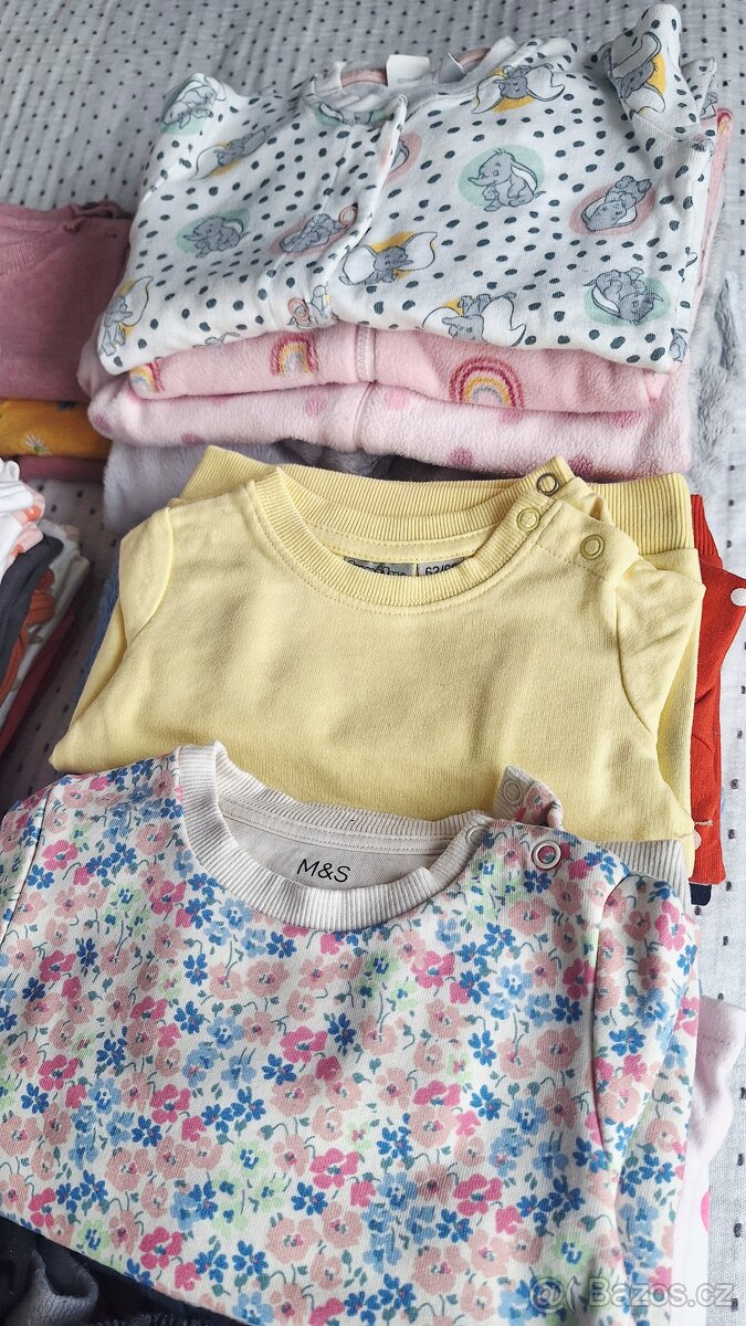 Velký balík oblečení 62/68, 74 holka - 2