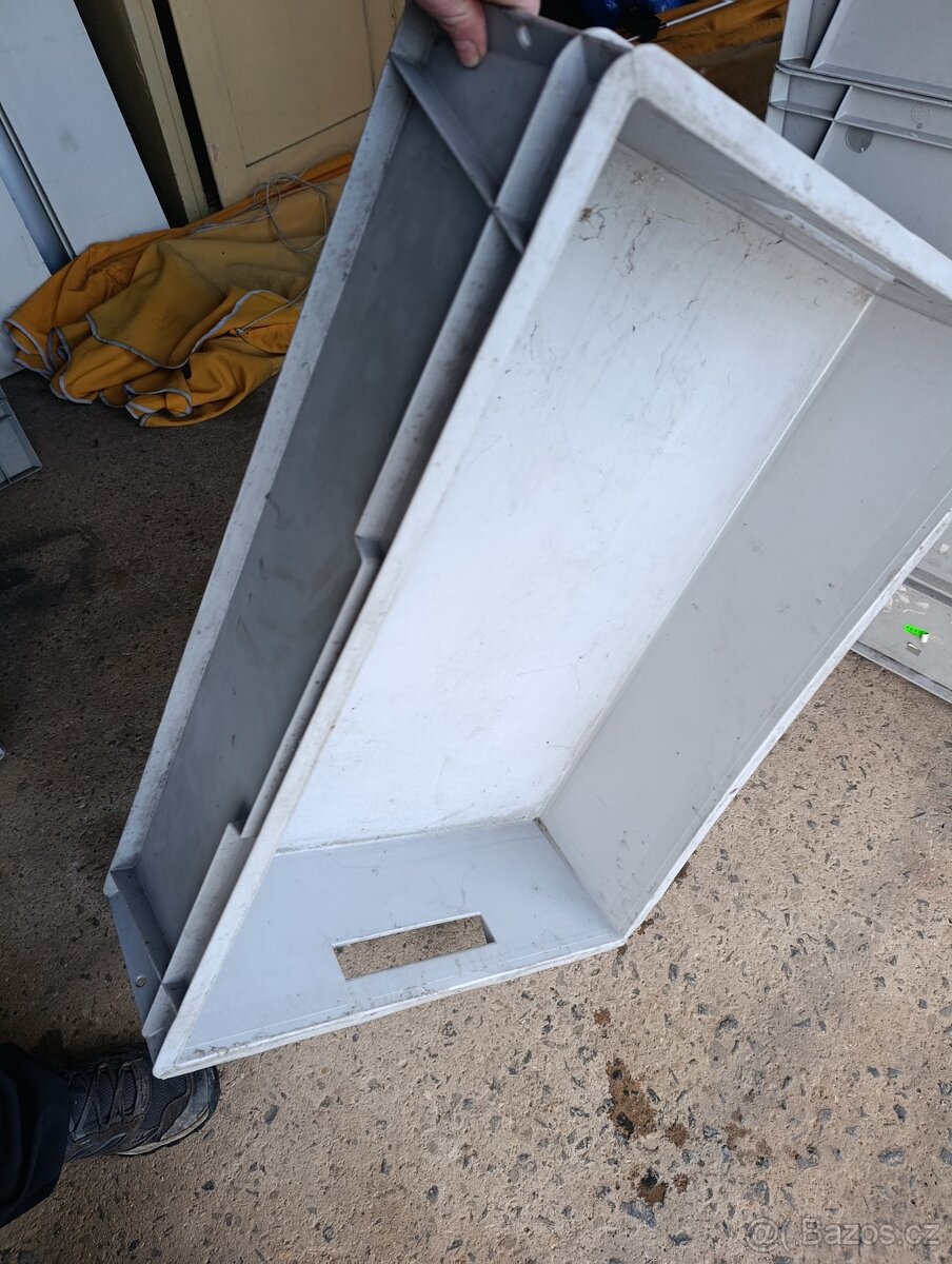 Přepravka šedá 59-78-20 cm - 2