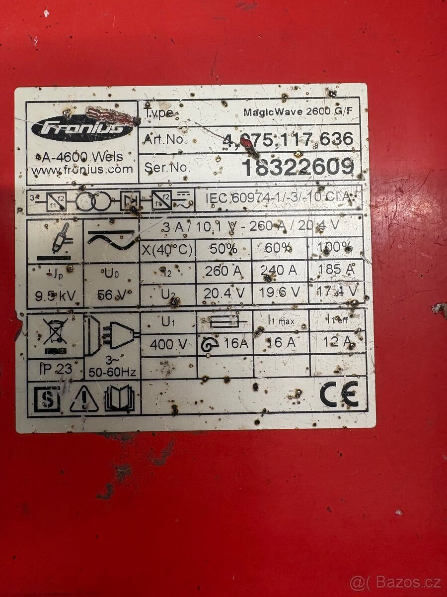 Fronius tig MagicWave 2600 - 2