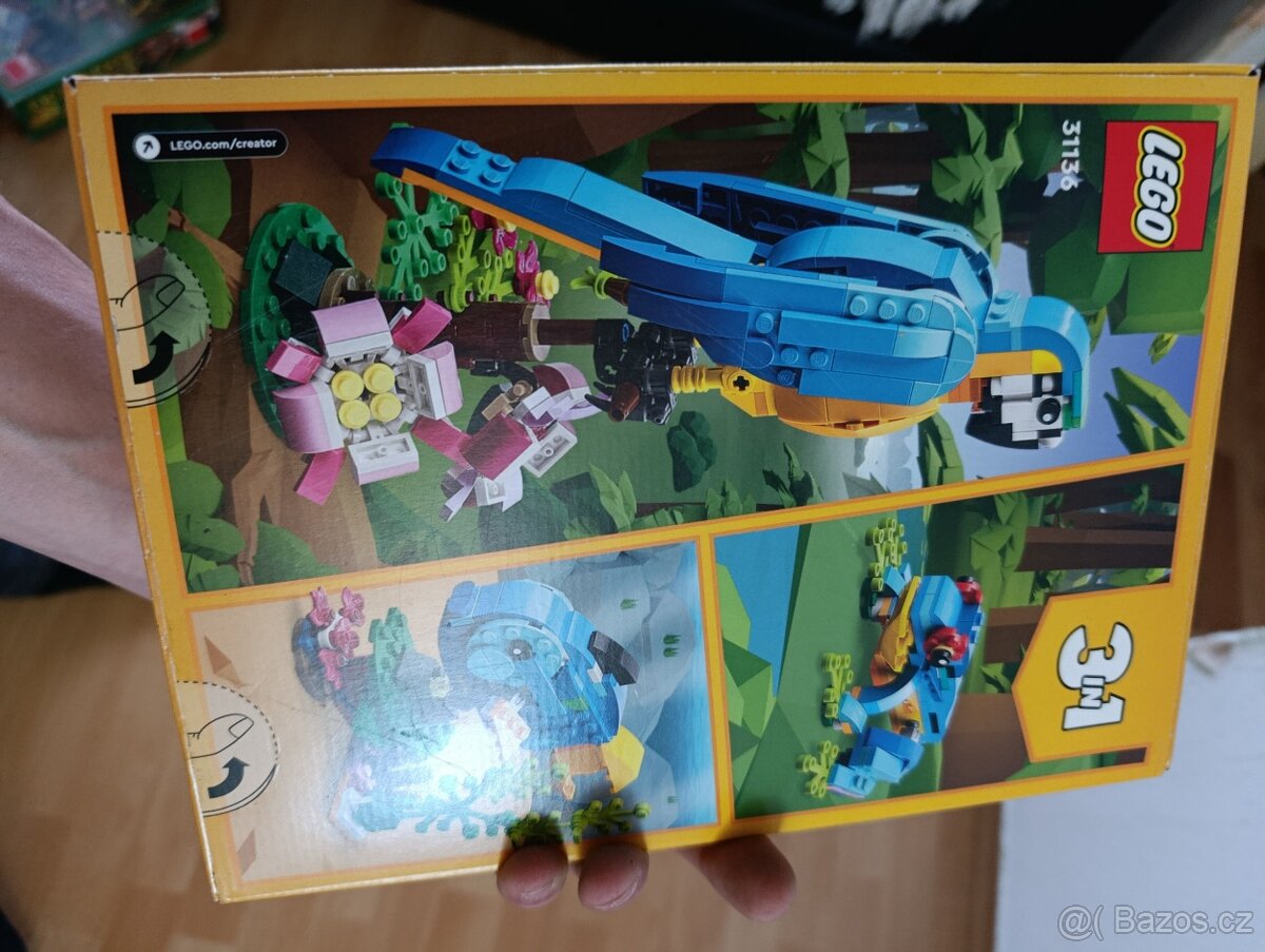 LEGO Creator 3 v 1 Papoušek (31136) – nerozba - 2