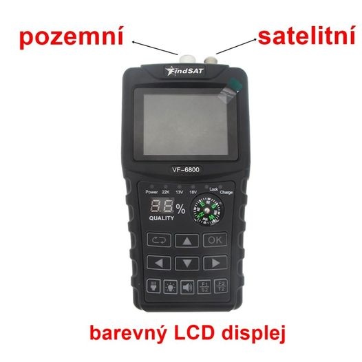 Měřič televizního signálu Combo, DVB-S / S2 / T / T2 / C. - 2