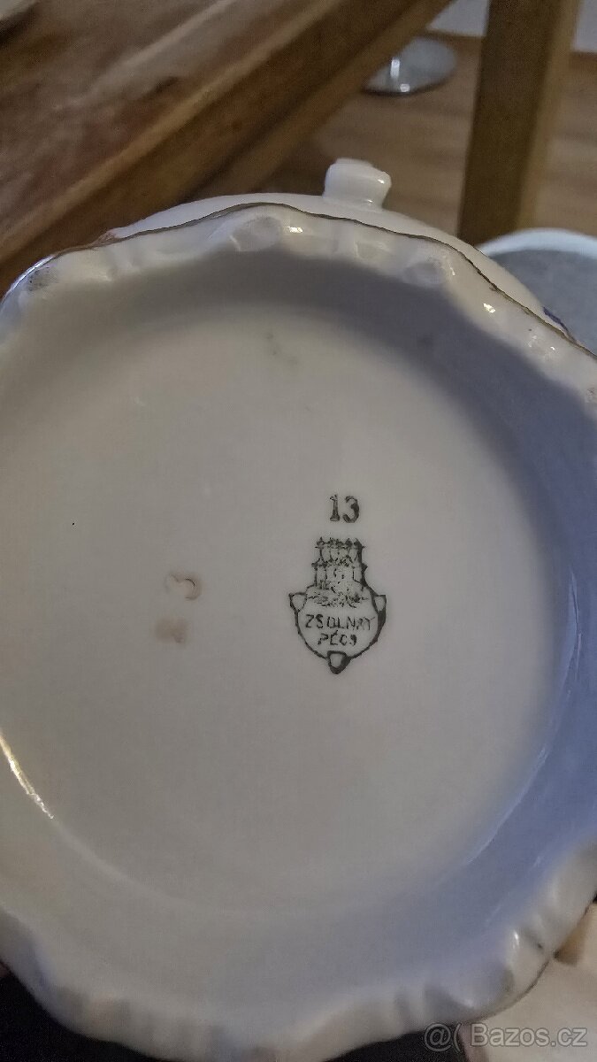 Zsolnay Pécs – porcelánová čajová/kávová souprava - 2