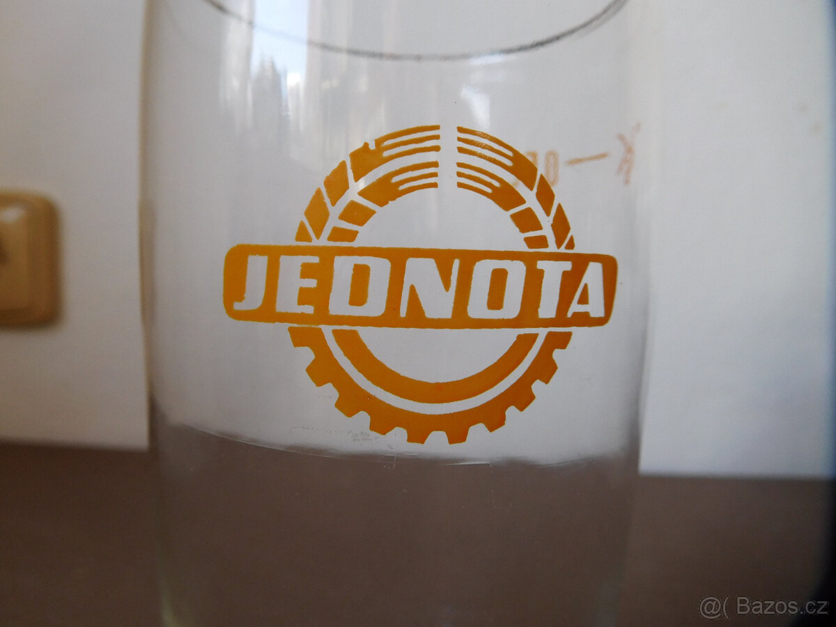 STARÁ SKLENICE - PŮLLITR - JEDNOTA - CEJCHOVÁNO - 2