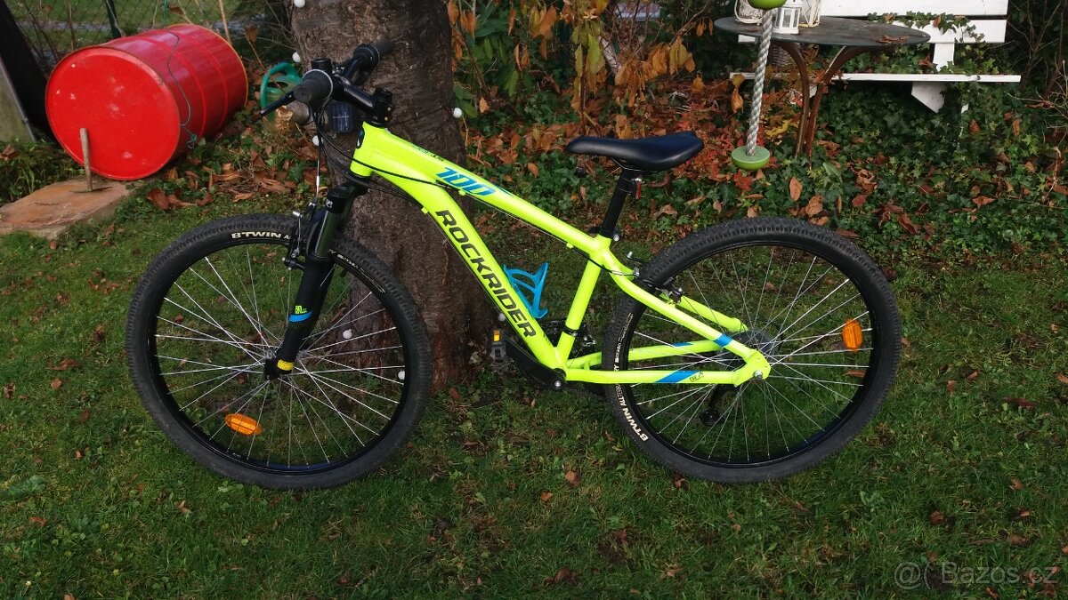 Zánovní Horské kolo Rockrider ST 100 můžu POSLAT s lehkým AL - 2