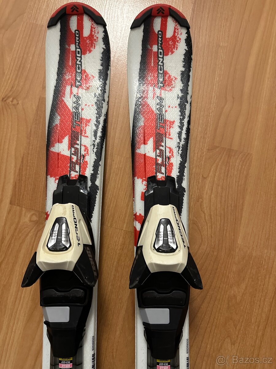 Dětské sjezdové lyže 90 cm, hole - 2