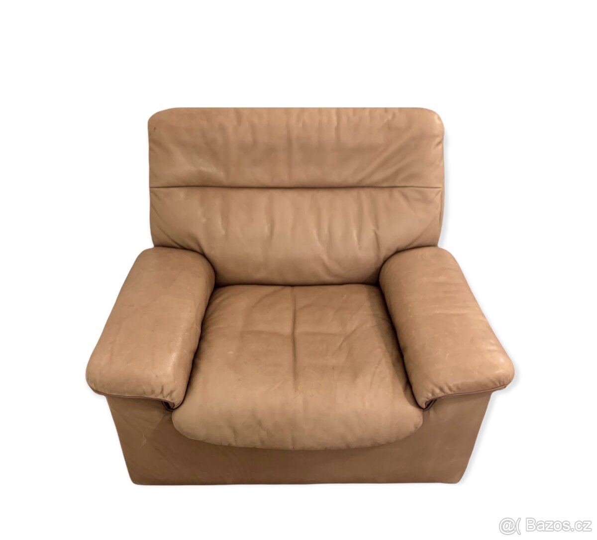 DE SEDE model DS 66 dvoumístná kožená sofa a křeslo 21% DPH - 2