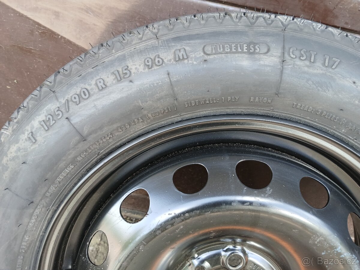 dojezdové kolo, rezerva 4x98 r15 Fiat - 2