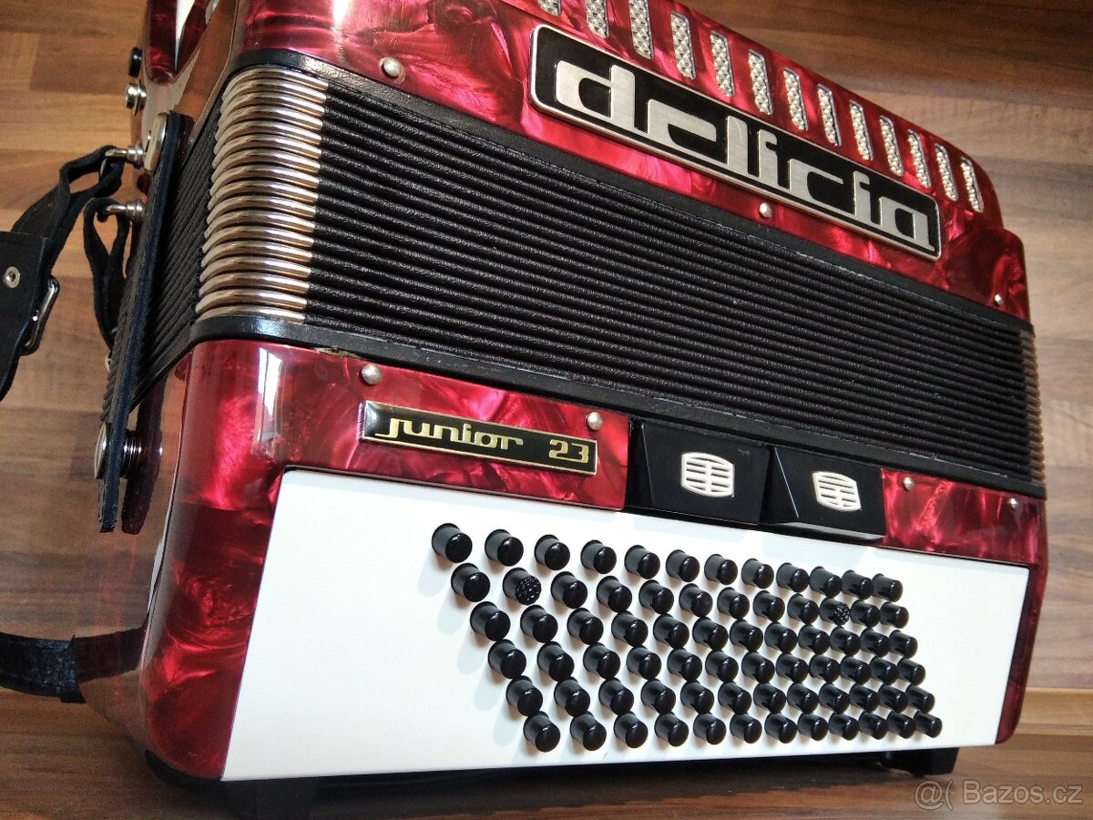 Akordeon (harmonika, heligonka) Delicia Junior 72 basů - 2