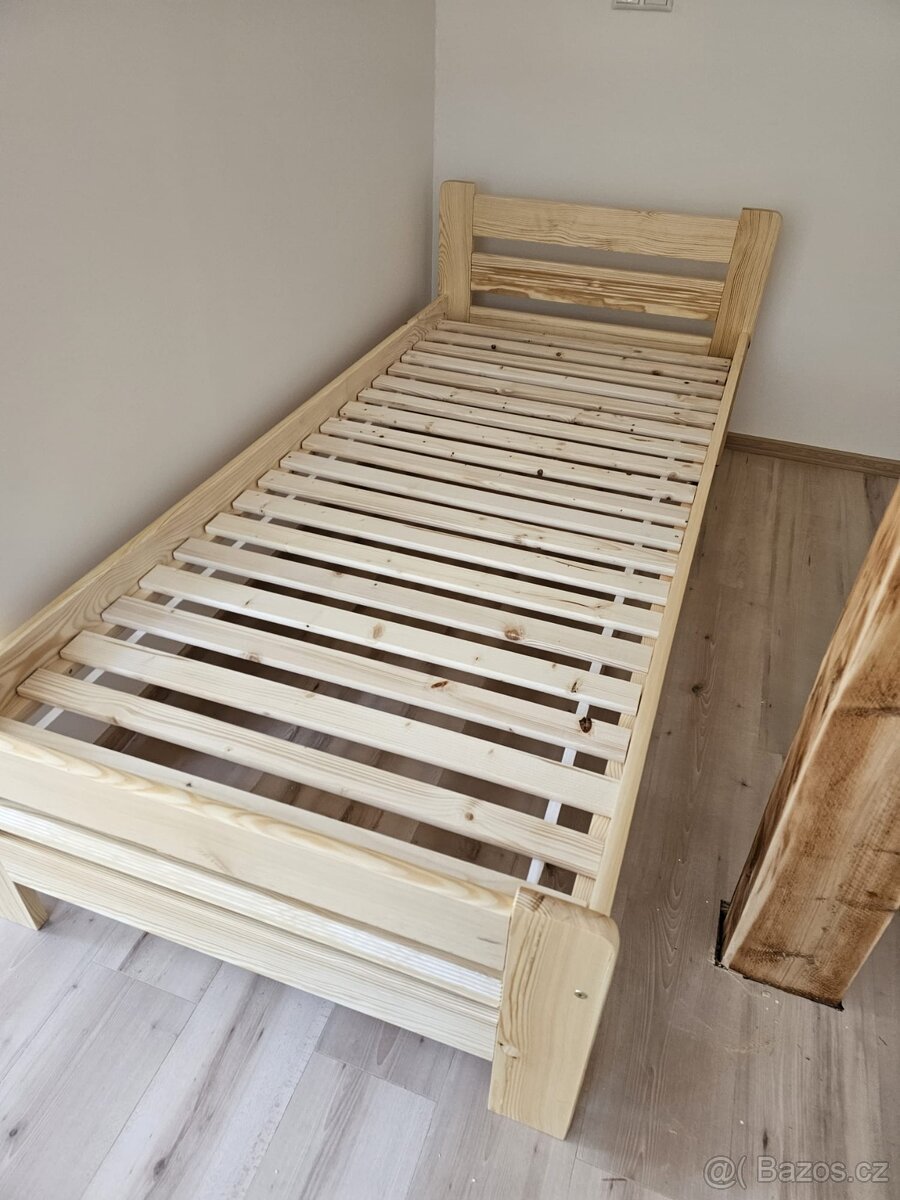 Prodám nové postele s roštem 80x200. - 2