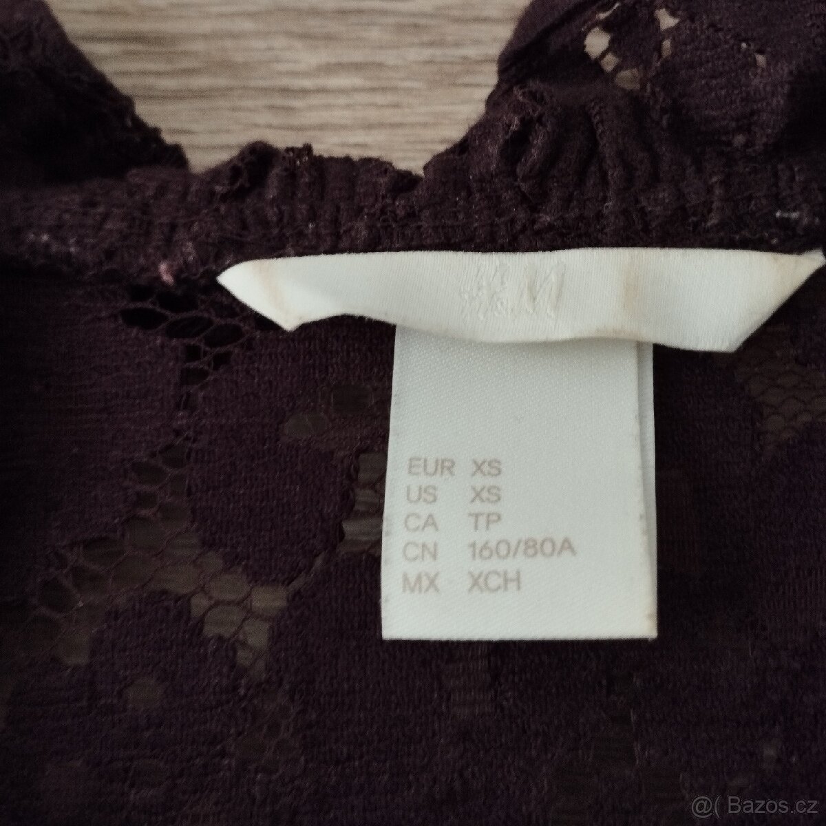 Krajkové šaty vínové zn.H&M - 2