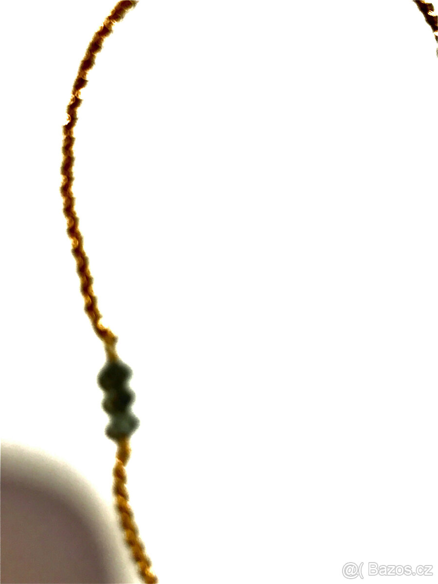 Zlatý náramek s černými diamanty - 2