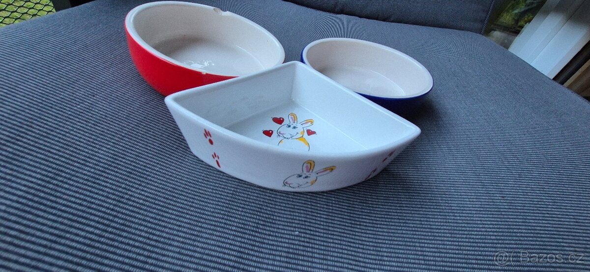 Keramické misky pro hlodavce - 3 kusy - 2