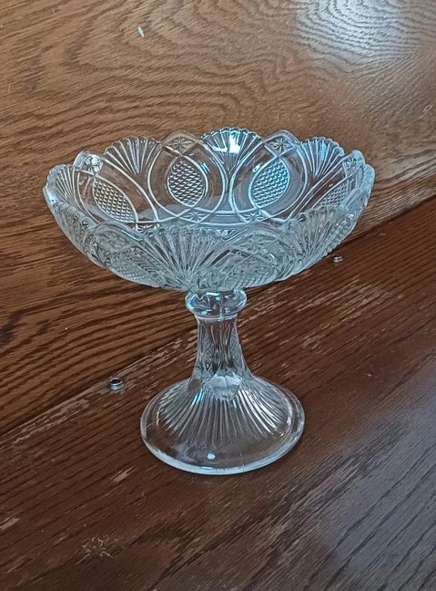 skleněná mísa na noze - 2