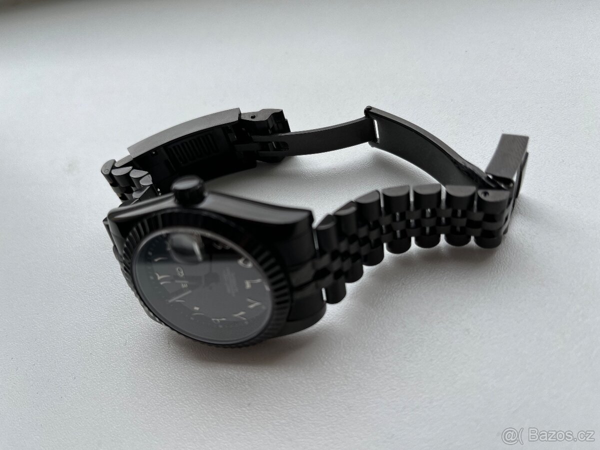 Seiko 4R35B- automaticke hodiky MOD/ custom build, cerne pro - 2