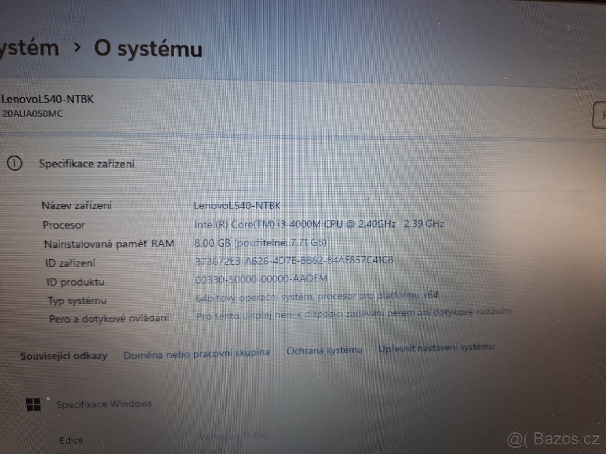 Lenovo L540 + docking station, 8GB, 500GB HDD, Win11, MSO - 2
