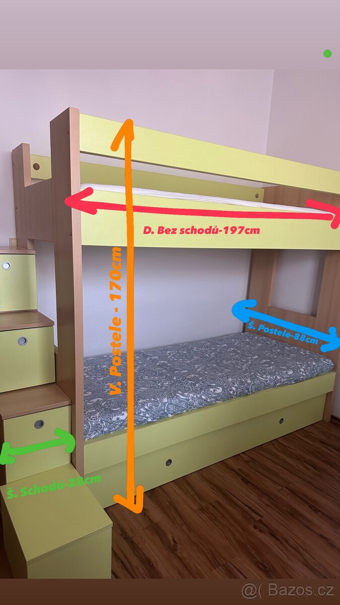 Patrová postel - 2