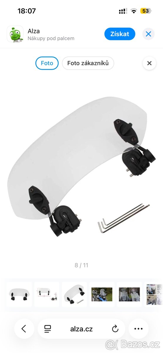 Deflektor na motorku - 2