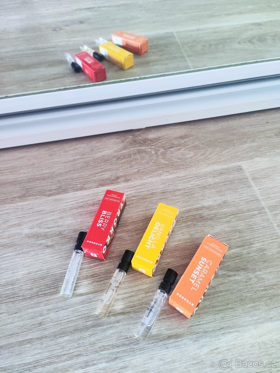 Novinka Byrokko - parfémové mlhy, vzorky 3 x 2,5 ml - 2