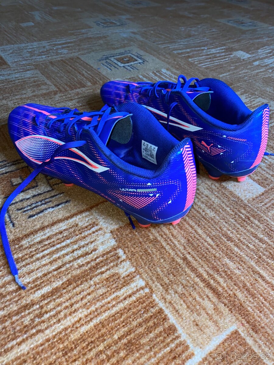 Kopačky Puma Ultra 5 FG/AG – vel. 45 (fialovo-růžové) - 2