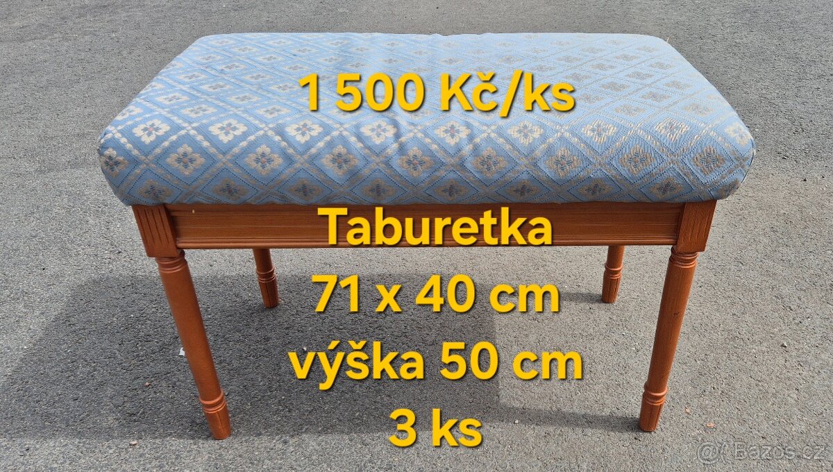 Křeslo, taburetka a další - 2