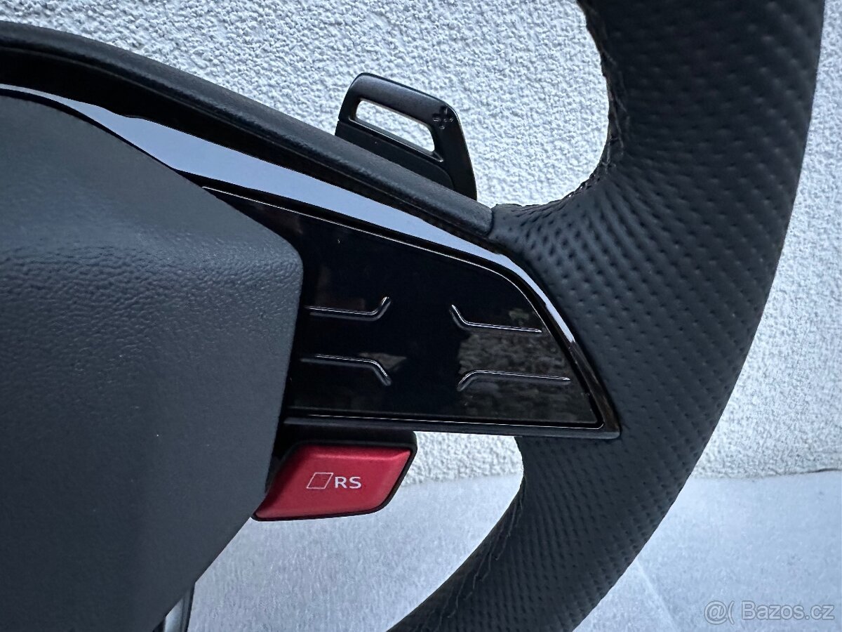 Audi sportovy volant perforovany cierny RS3 RSQ3 RS4 RS5 - 2