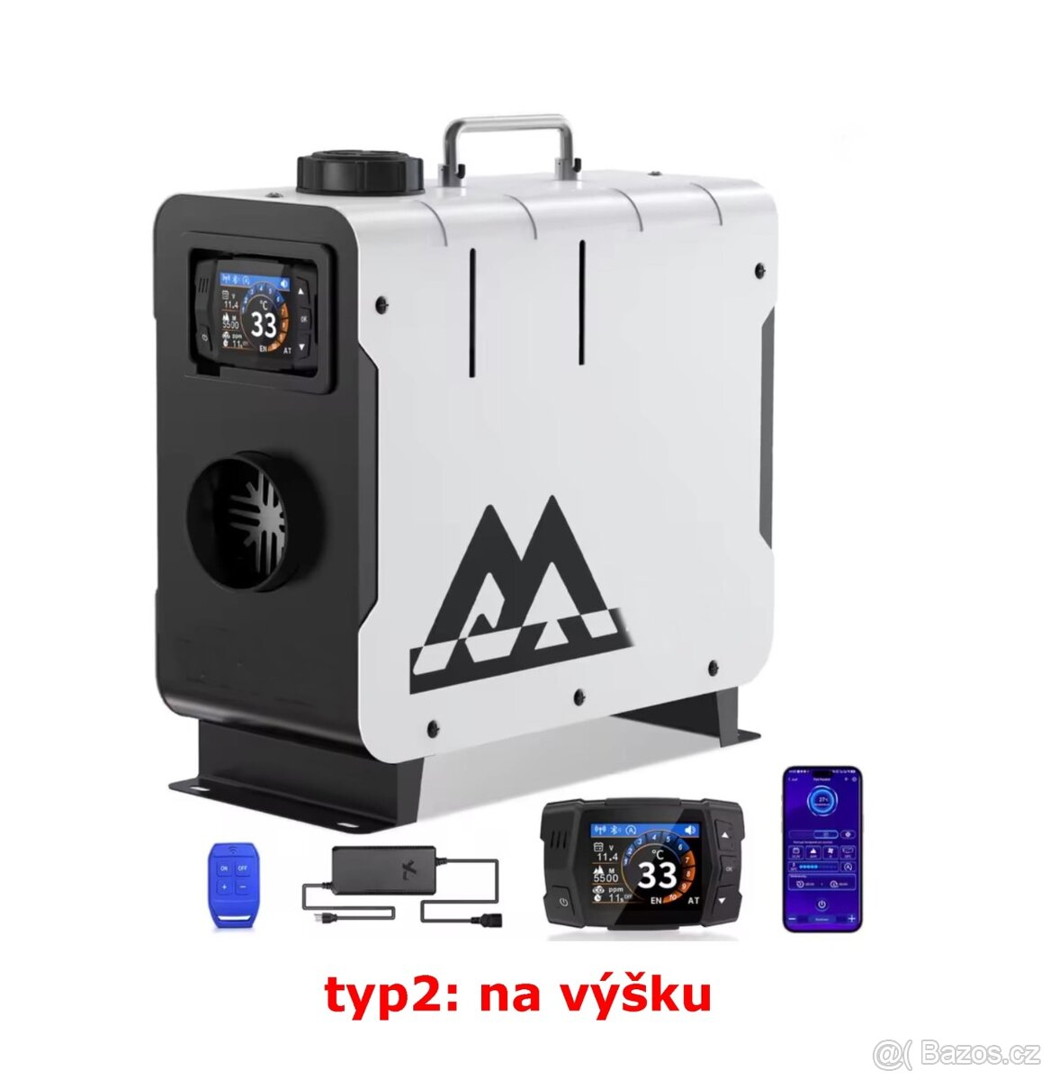 Naftové topení 2026 (Webasto) 8kW 12/24/220V, CZ návod - 2