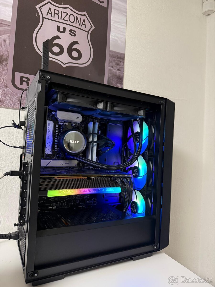 HERNÍ PC – Ryzen 7700, RTX 3080, 32GB DDR5,1TB SSD, NZXT - 2