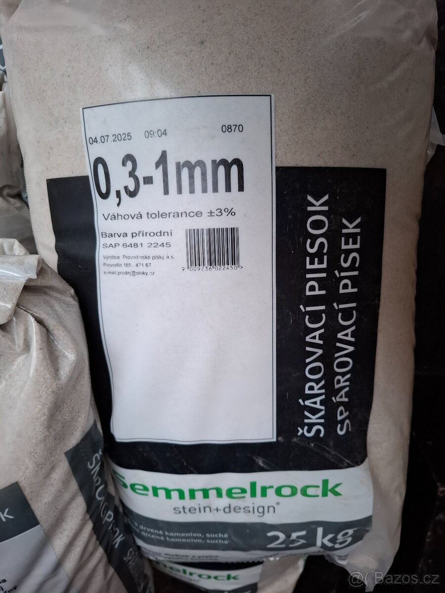 Písek spárovací 0,3 - 1 mm - 2