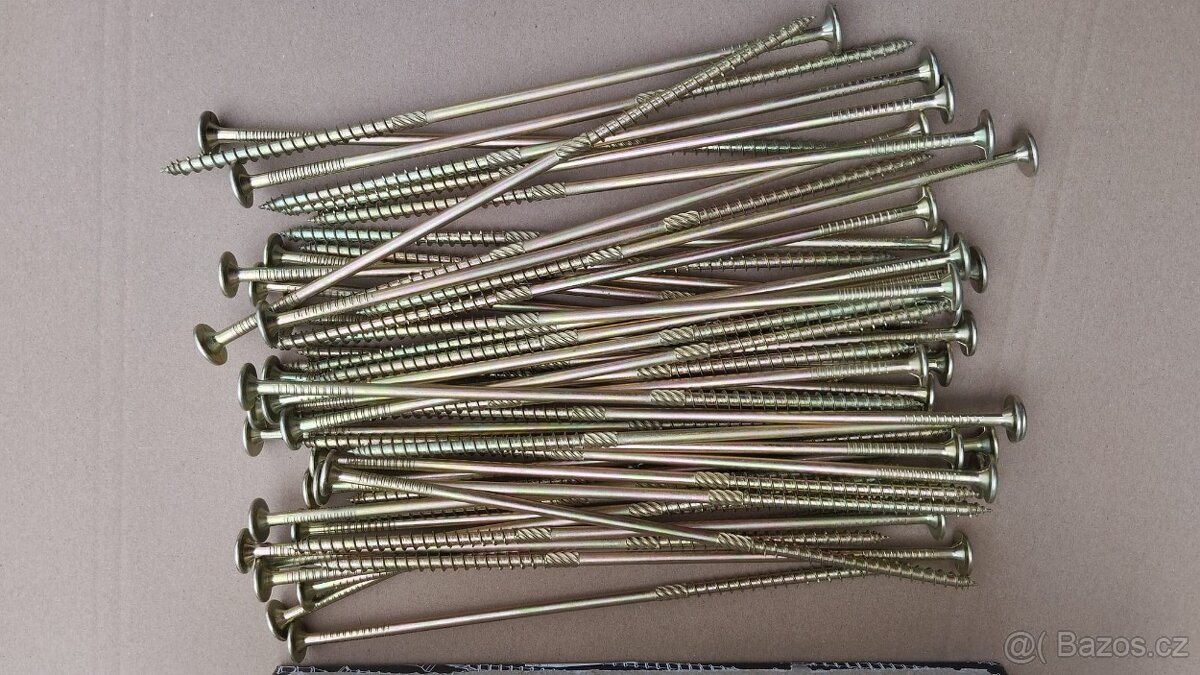 Konstrukční vruty 8x280 s talířovou hlavou, 50ks za 599,- - 2