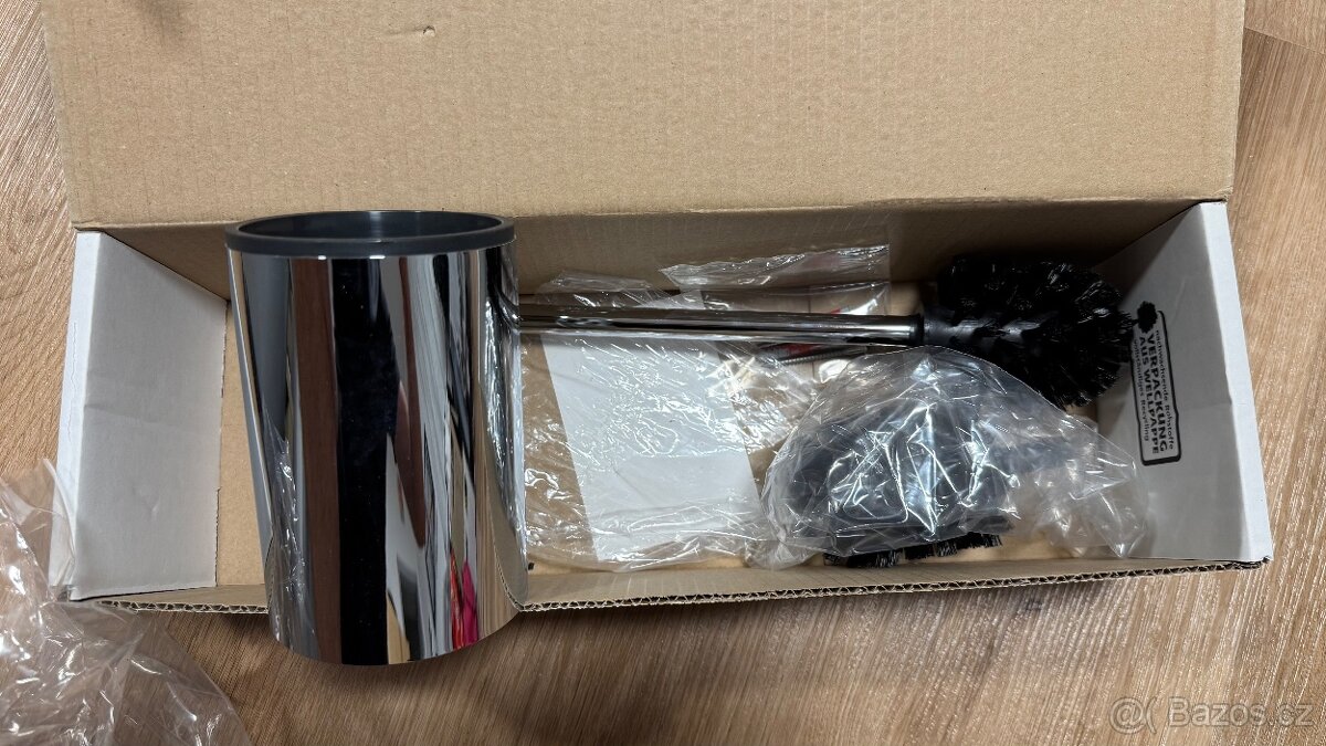 Keuco Plan - WC štětka s držákem, černá/chrom - 2