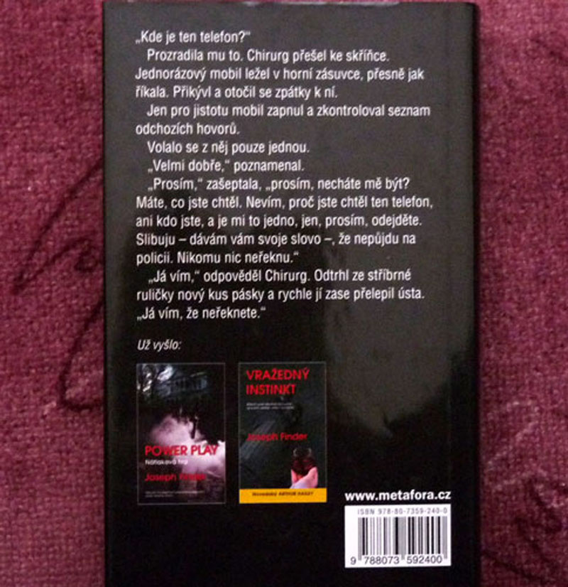 Zmizelý - Josepf Finder - 2