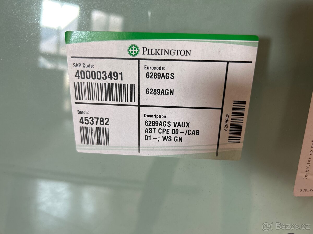 Čelní sklo OPEL ASTRA r.v. 00-06 cpe nebo cab zelené - 2