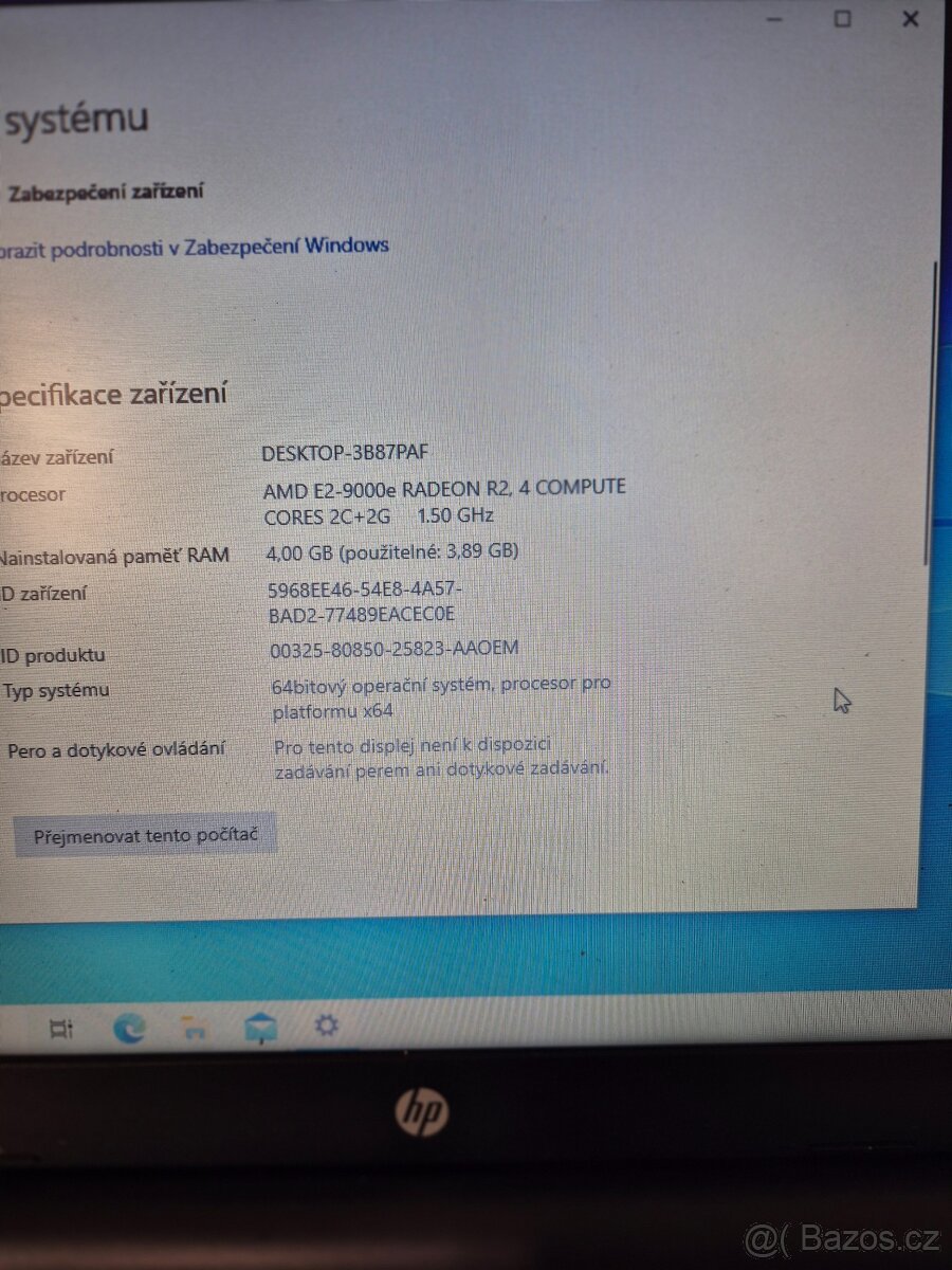 Notebook HP 255 G6 - 2