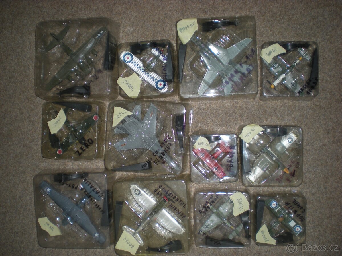 modely letadel kovove - 2